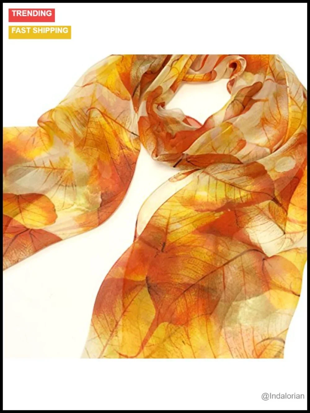 Lightweight Sheer Chiffon Scarf Fashion Scarf Polyester Blend